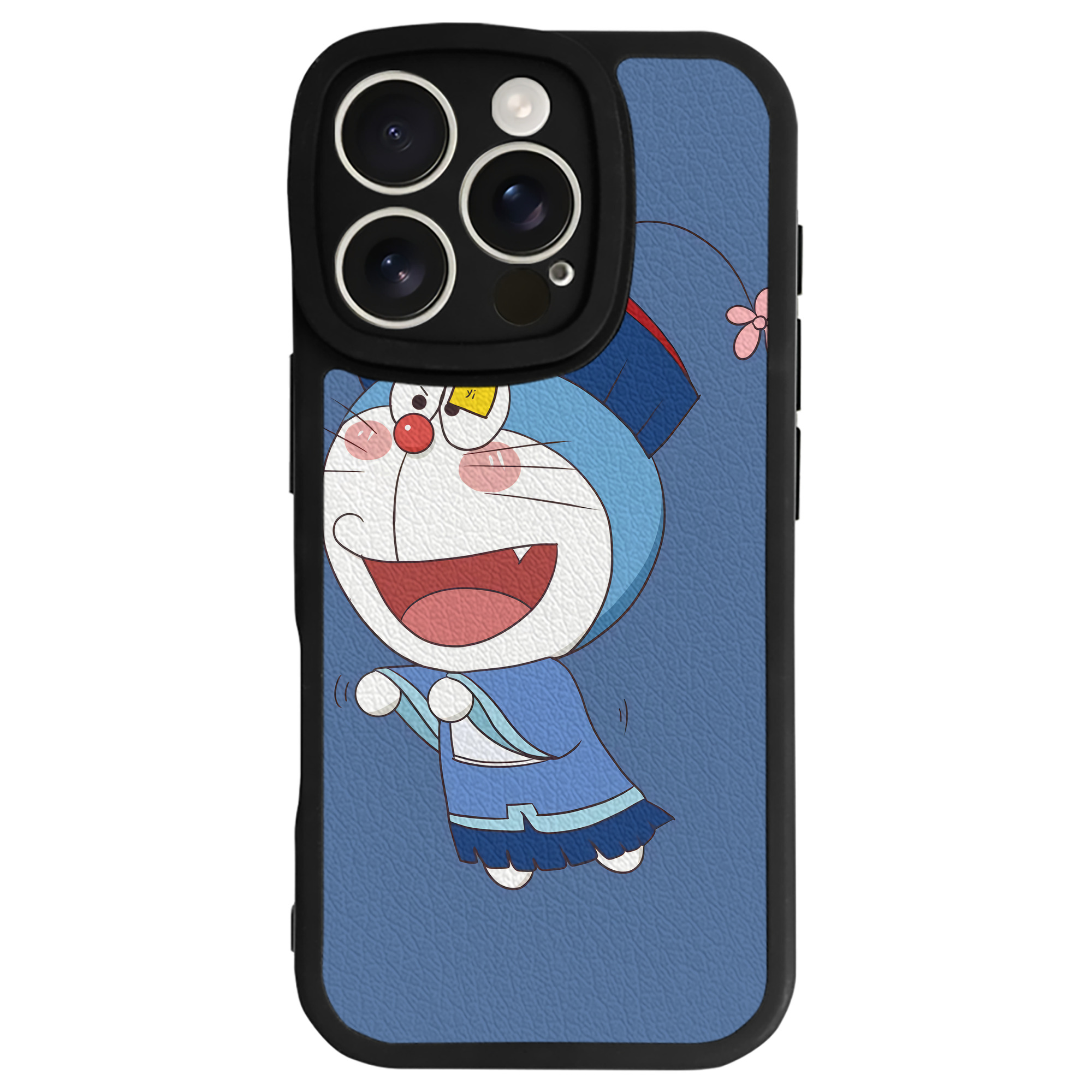 （画像用） ドラえもん Doraemon 【iPhone 16シリーズ対応】シリコンスマホケース（レザー調） 材質：シリコン
